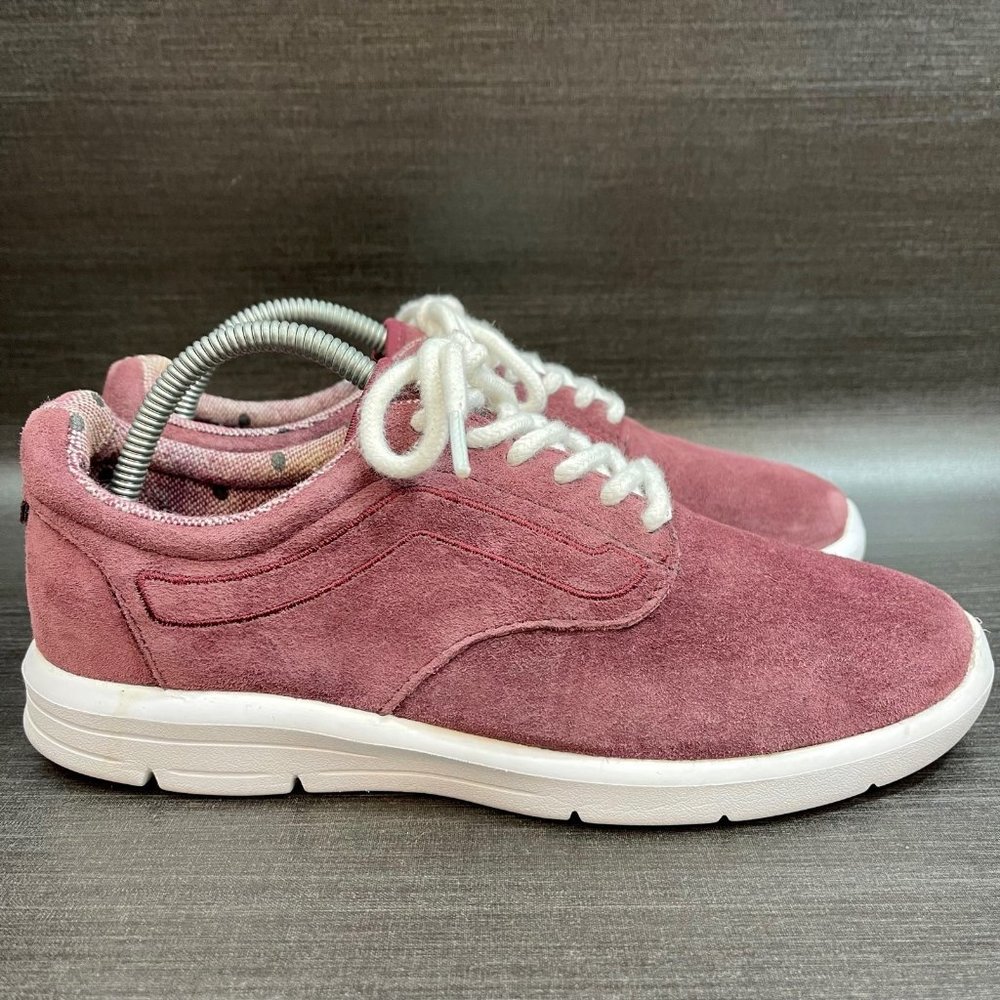 VANS ISO 1.5 Ultra Cush Suede Women’s Size 8.5 Purple Tweed Dots skate shoes